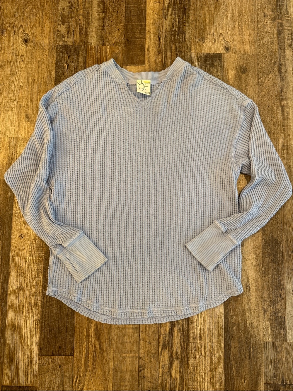 Women’s Aerie Light Blue Waffle Knit Shirt